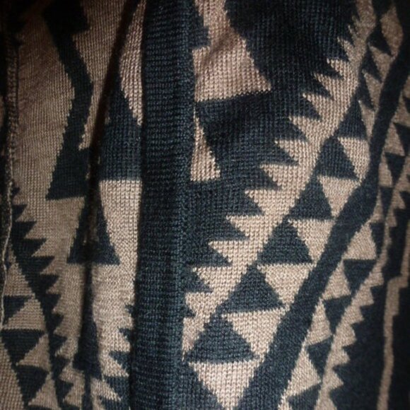 🧥 Women's Aztec Boho Open Front Long Cardigan Sweater (XL) by VIP - Picture 11 of 11